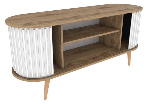 Έπιπλο TV Stor-Oud Oak, Λευκό