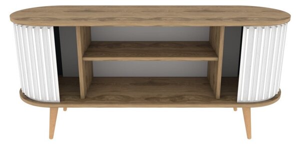 Έπιπλο TV Stor-Oud Oak, Λευκό