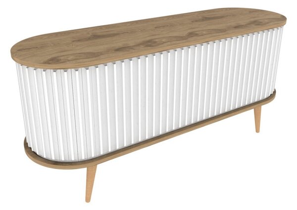Έπιπλο TV Stor-Oud Oak, Λευκό