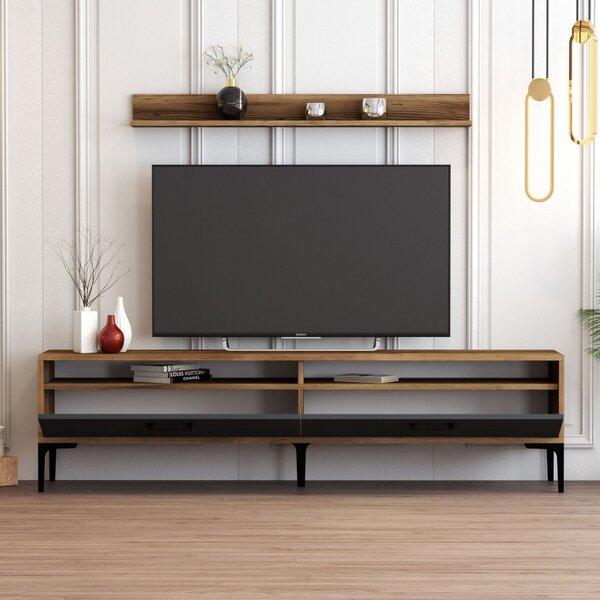 Έπιπλο TV Istanbul-Walnut, Ανθρακί