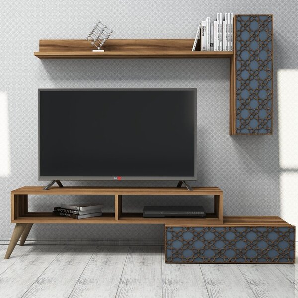 Έπιπλο TV Planet-Walnut, Chalcedony