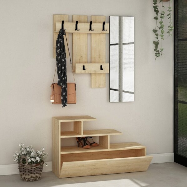 Κρεμάστρα Εισόδου Vesty - Oak, Oak