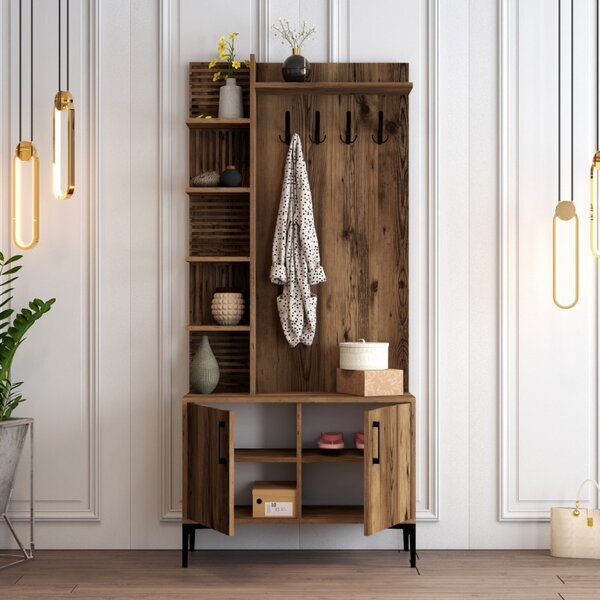 Κρεμάστρα Εισόδου Viyana D - Walnut