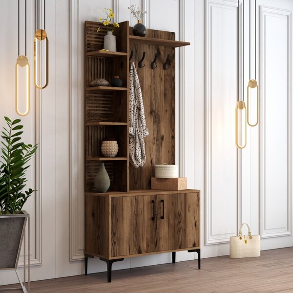 Κρεμάστρα Εισόδου Viyana D - Walnut