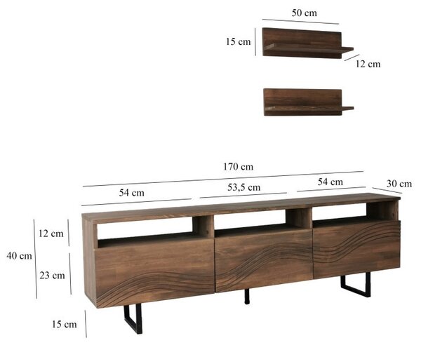 Έπιπλο TV Onda-Walnut
