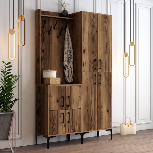 Κρεμάστρα Εισόδου Berlin BA - Walnut
