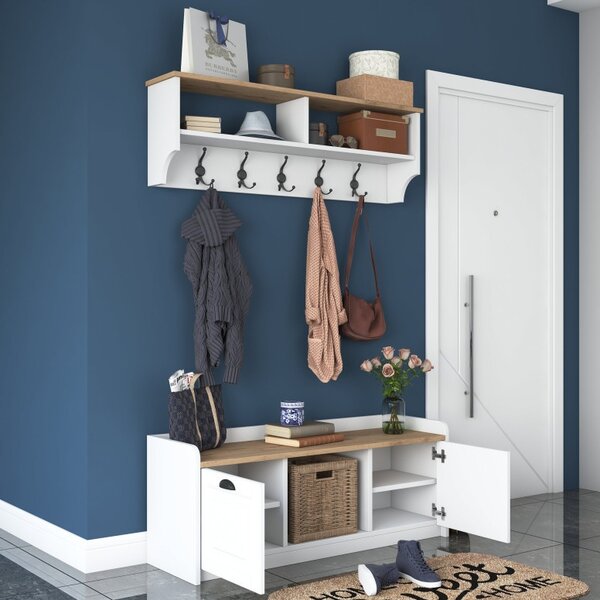 Κρεμάστρα Εισόδου P2 - 1636 - Walnut