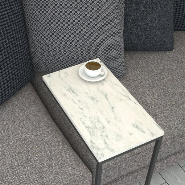 Βοηθητικό τραπεζάκι Callen - Λευκό Marble