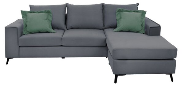Γωνιακός Καναπές Pako Word Fabulos Ανθρακί 240 x 165 x 95 cm
