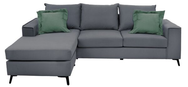 Γωνιακός Καναπές Pako Word Fabulos Ανθρακί 240 x 165 x 95 cm