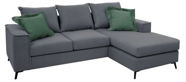 Γωνιακός Καναπές Pako Word Fabulos Ανθρακί 240 x 165 x 95 cm