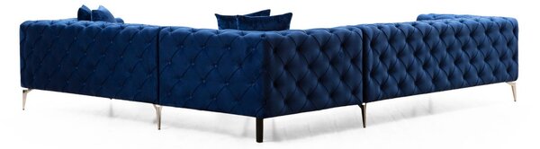 Γωνιακός Καναπές Como Navy Blue