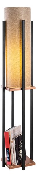 Φωτιστικό Δαπέδου 7128-Black, Copper Μαύρο Χάλκινο