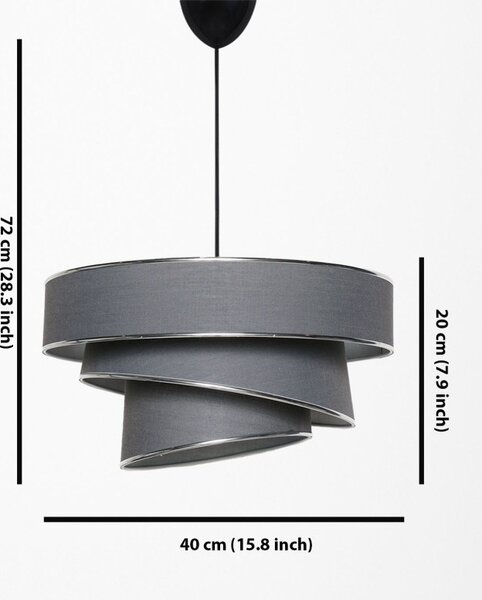 Φωτιστικό οροφής Couper - Anthracite, Silver Antracit/Ασημί