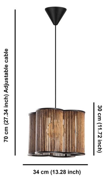 Φωτιστικό οροφής Wooden Cage Αντικέ