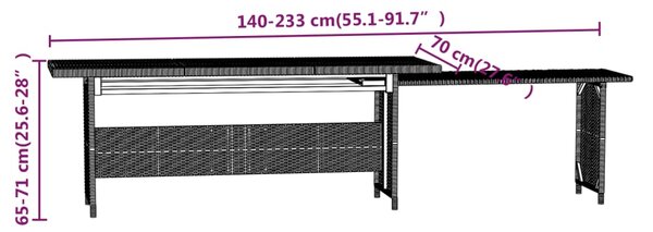 VidaXL Σετ Καναπέ Κήπου 3 τεμ. Γκρι από Συνθετικό Ρατάν με Μαξιλάρια