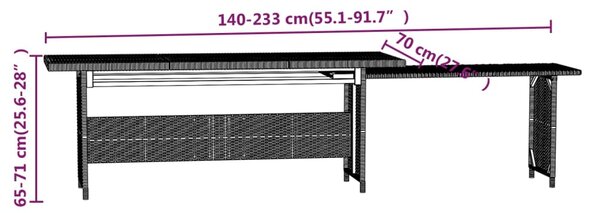 VidaXL Σαλόνι Κήπου 6 Τεμαχίων Γκρι από Συνθετικό Ρατάν με Μαξιλάρια