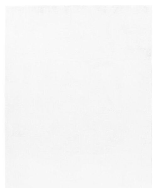 Χαλί Pouffy V1 Λευκό 80 x 150cm