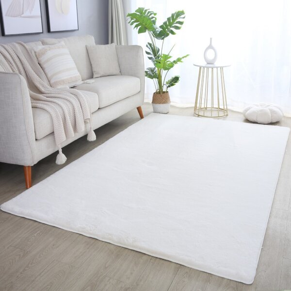 Χαλί Pouffy V1 Κρεμ 80 x 150cm
