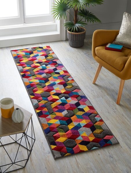 Χαλί Διαδρόμου Dynamic Πολύχρωμο 66X230 cm, Flair Rugs