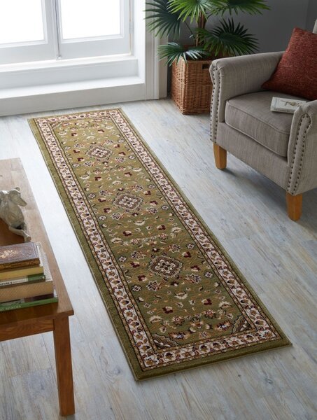 Χαλί Διαδρόμου Sherborne Πράσινο 60X230 cm, Flair Rugs