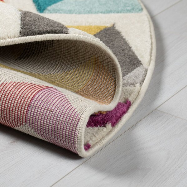 Χαλί Bolero Πολύχρωμο 160X160 cm, rotund, Flair Rugs