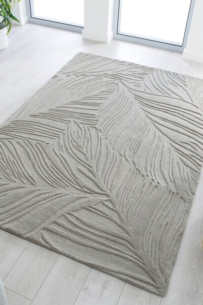 Χαλί Lino Leaf Γκρι 120X170 cm, Flair Rugs