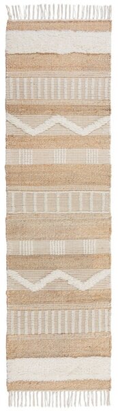Χαλί Διαδρόμου Medina Jute Natural/Ivory 60X230 cm, Flair Rugs