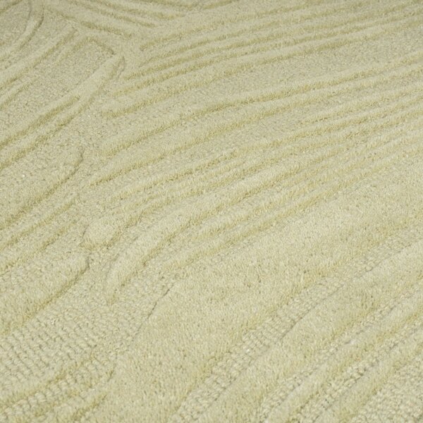 Χαλί Lino Leaf Πράσινο Sage 160X160 cm, rotund, Flair Rugs