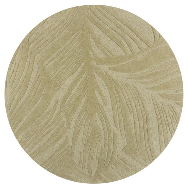 Χαλί Lino Leaf Πράσινο Sage 160X160 cm, rotund, Flair Rugs