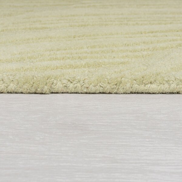 Χαλί Lino Leaf Πράσινο Sage 160X160 cm, rotund, Flair Rugs
