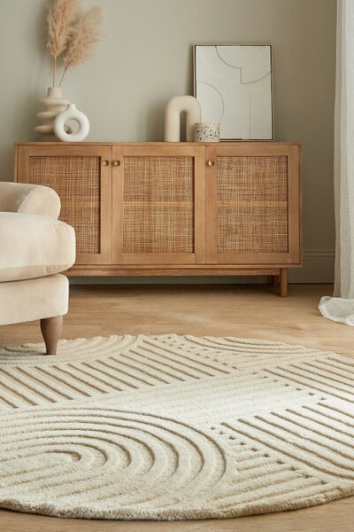 Χαλί Zen Garden Natural 160X160 cm, rotund, Flair Rugs