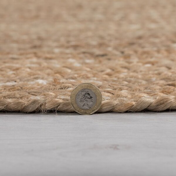 Χαλί Capri Jute Circle Natural 180X180 cm, rotund, Flair Rugs