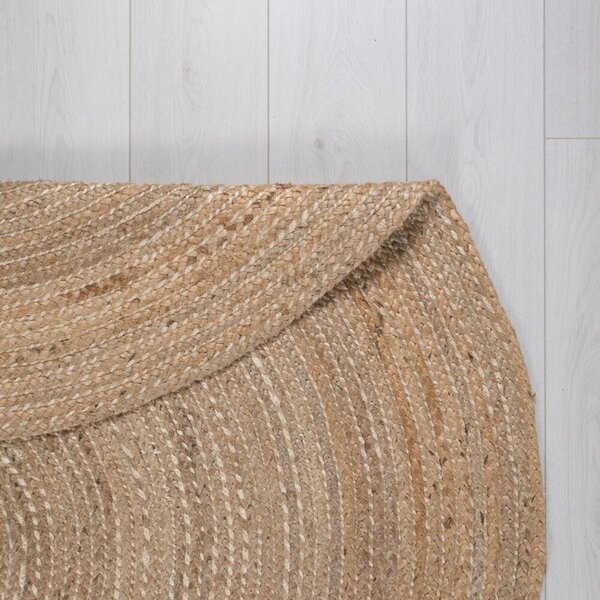 Χαλί Capri Jute Circle Natural 180X180 cm, rotund, Flair Rugs