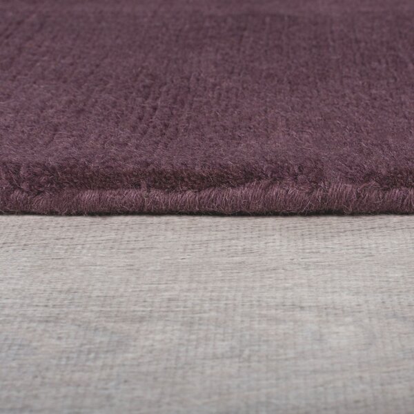 Χαλί Textured Wool Border Violet 200X290 cm, Flair Rugs