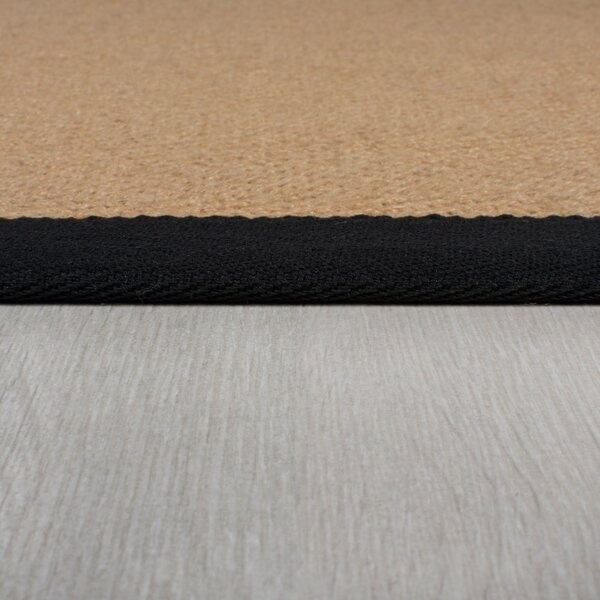 Χαλί Διαδρόμου Kira Jute Μαύρο 60X800 cm, Flair Rugs