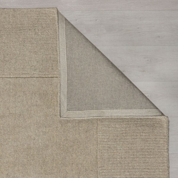 Χαλί Textured Wool Border Natural 120X170 cm, Flair Rugs