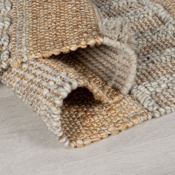 Χαλί Διαδρόμου Medina Jute Natural/Γκρι 60X230 cm, Flair Rugs