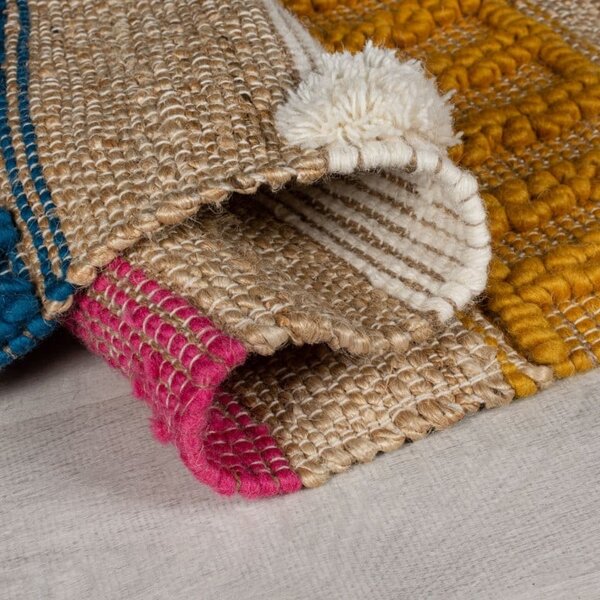 Χαλί Διαδρόμου Medina Jute Natural/Πολύχρωμο 60X230 cm, Flair Rugs