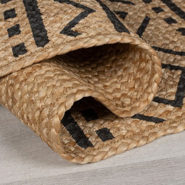 Χαλί Luis Natural/Μαύρο 200X290 cm, Flair Rugs