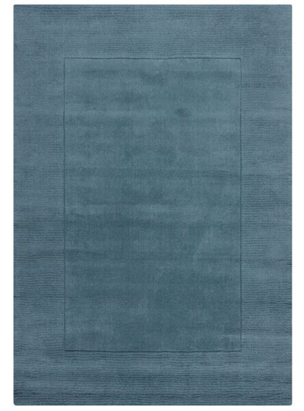 Χαλί Textured Wool Border Μπλε 160X230 cm, Flair Rugs