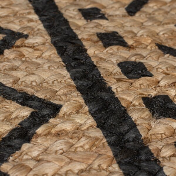 Χαλί Luis Natural/Μαύρο 200X290 cm, Flair Rugs