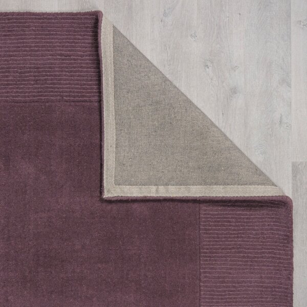 Χαλί Textured Wool Border Violet 200X290 cm, Flair Rugs