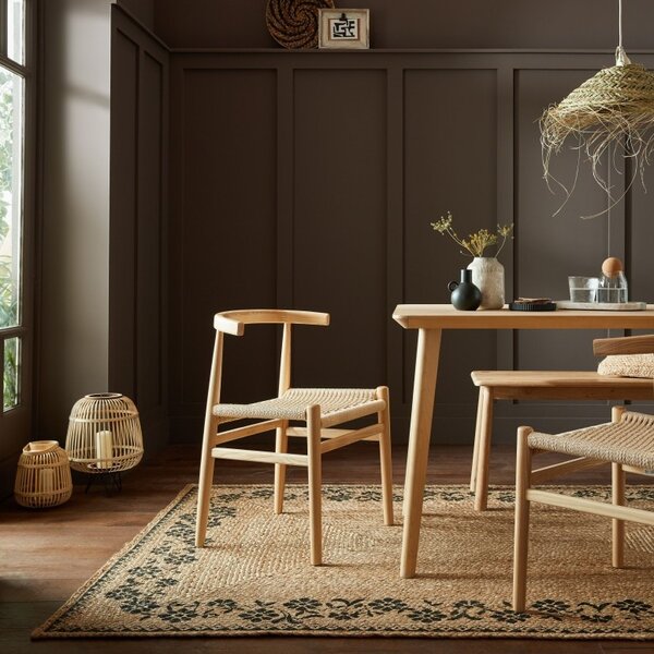 Χαλί Maisie Natural/Μαύρο 80X150 cm, Flair Rugs