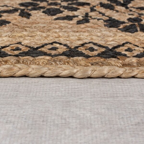 Χαλί Maisie Natural/Μαύρο 80X150 cm, Flair Rugs