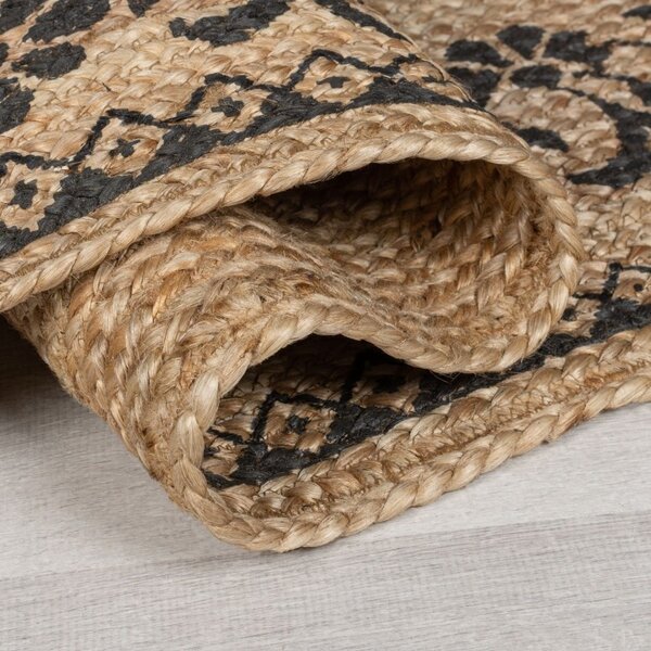 Χαλί Maisie Natural/Μαύρο 80X150 cm, Flair Rugs