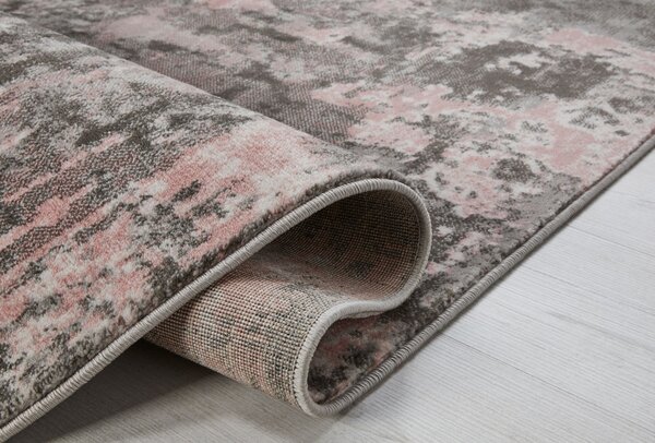 Χαλί Διαδρόμου Wonderlust Γκρι/Ροζ 80X300 cm, Flair Rugs