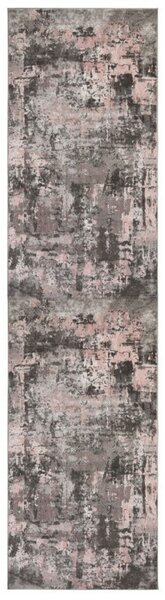 Χαλί Διαδρόμου Wonderlust Γκρι/Ροζ 80X300 cm, Flair Rugs