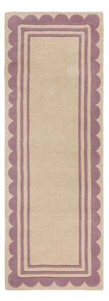 Χαλί Διαδρόμου Lois Scallop Πράσινο 80X230 cm, Flair Rugs