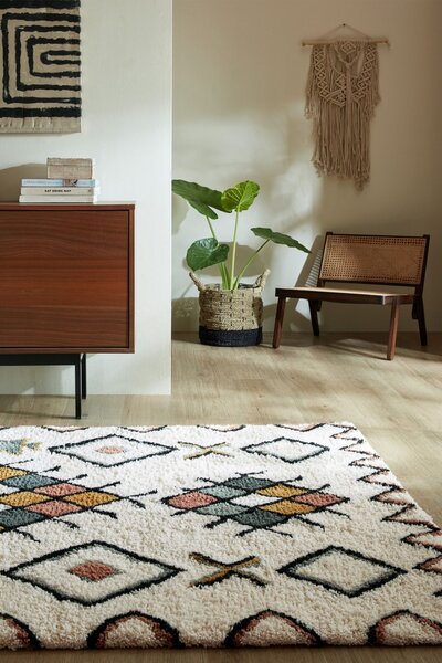 Χαλί Maroc Midar Shaggy Πολύχρωμο 120X170 cm, Flair Rugs